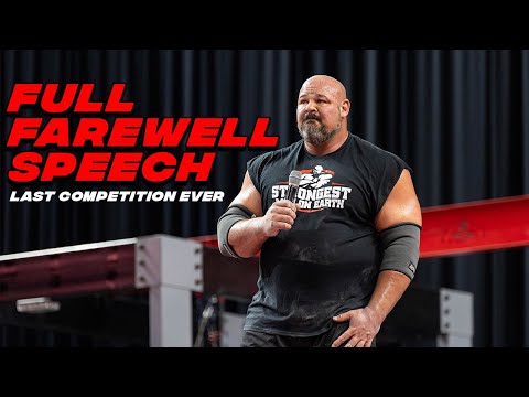 Brian Shaw's Emotional Speech After Winning His Last Professional Show