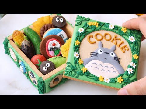 夏のクッキーアイデア🌻🍅｜となりのトトロのクッキー缶をつくる【アイシングクッキー】