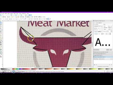 Manual Tracing an Object in Inkscape