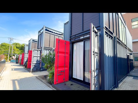 Staying at Japan’s Unique Two-story Container Hotel| HOTEL R9 🏨
