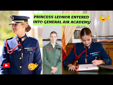 Princess Leonor entered into the General Air & Space academy in style