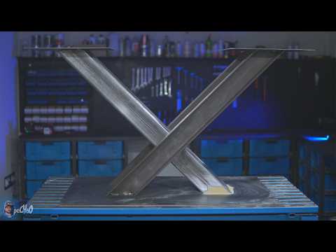 DIY Modern Dining Table Industrial Style 🛠️