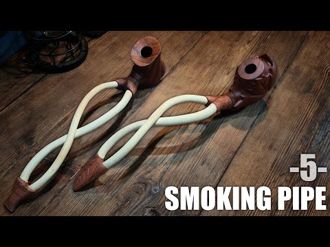 MAKE A SMOKING PIPE - Handmade Pipe - WOOD PIPE - How To Make A Tabacco Pipe