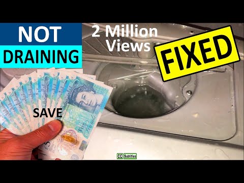 Dishwasher not draining Water - Dishwasher full of Water Fixed