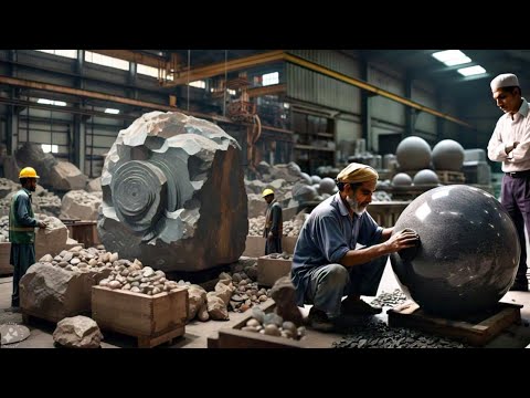 Extremely Process of Modern Stone Fod,Ball Manufacturing In The Factory Amazingly Genius Mechanic