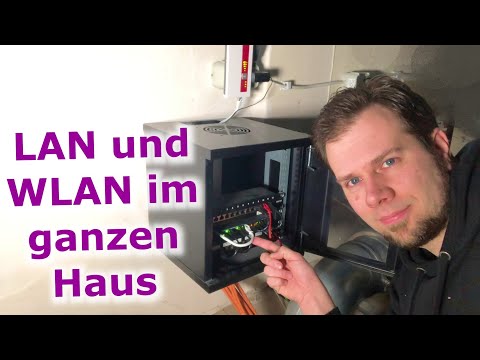 Planning and setting up a home network: LAN sockets, cable routing, switch, patch panel, router |...