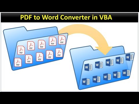 PDF to Word Converter Macro in Excel VBA