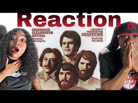 WE'RE IN TOTAL SHOCK!!!  CREEDENCE CLEARWATER REVIVAL - I HEARD IT THROUGH THE GRAPEVINE (REACTION)