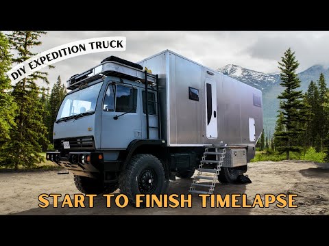 TIMELAPSE: Complete START TO FINISH DIY Expedition Truck Build!