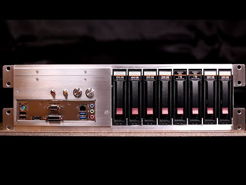 DIY Hard Drive RAID Enclosure for 8 Drives, 3U Rack Mountable
