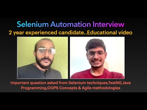 Selenium Java Interview with our Subscriber | 2 Year Experienced