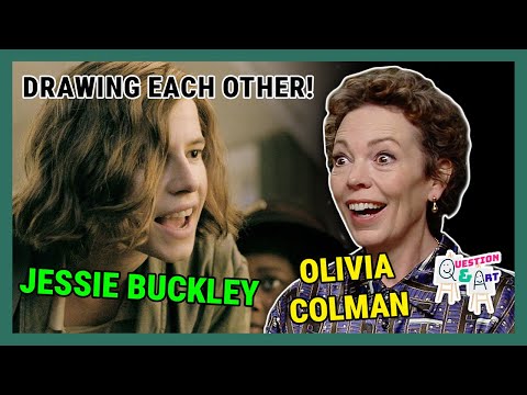 Olivia Colman and Jessie Buckley Draw Each Other | Question & Art