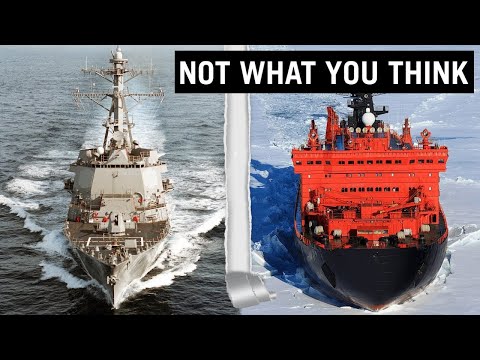 Why Military Ships are Gray and Icebreakers Red?