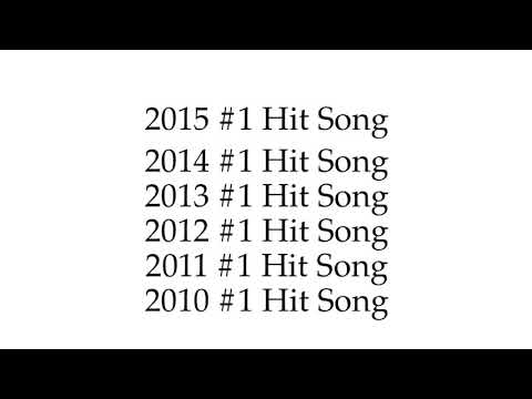 Song Science #5: Breaking Down #1 Hit Songs