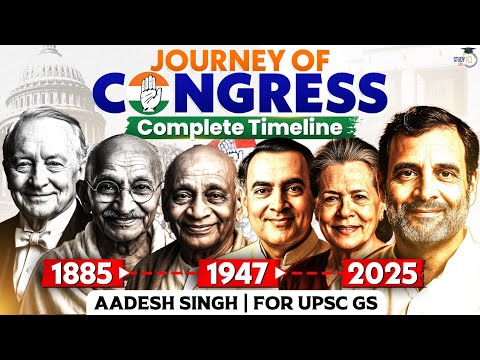 Complete History of Congress Explained Through Animation | Aadesh Singh | StudyIQ IAS