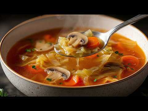 I cook this cabbage soup all winter long and never get sick! Healthy and tasty!