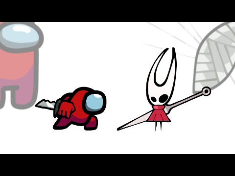 Mini Crewmate Kills Hollow Knight: Silksong Characters | Among Us