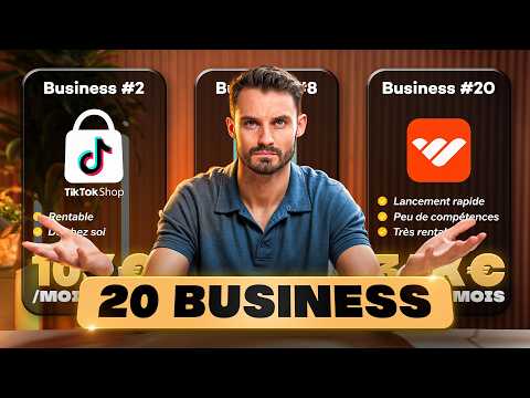 20 Meilleurs Business à Lancer en 2025 pour les DÉBUTANTS (10k/Mois)