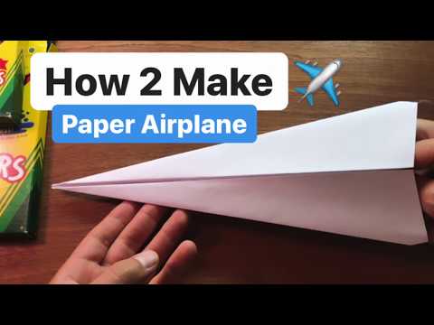 How to Make a Paper Airplane in 2 MINUTES   !!! How to Fold and color TOO! #paperairplane #origami