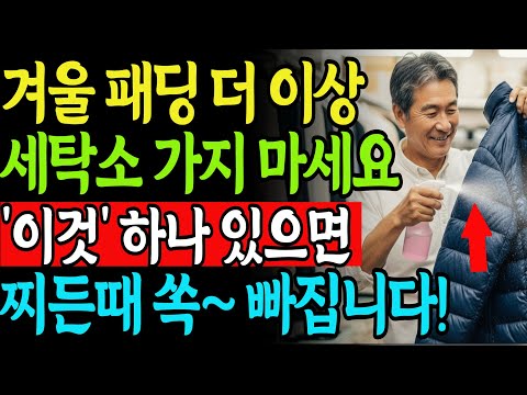 💰세탁소 비용 아끼는 '이것'! 집에서 하는 겨울패딩 셀프세탁법