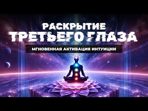 Осторожно! Моментальная Активация Интуиции и Ясновидения | Аджна Медитация Раскрытие Третьего Глаза