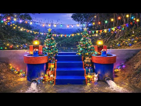 I Built a Mini Hydropower System to Power 2 Christmas Trees