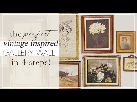 How to Create a Vintage Gallery Wall in 4 Steps //  Decor on a Budget