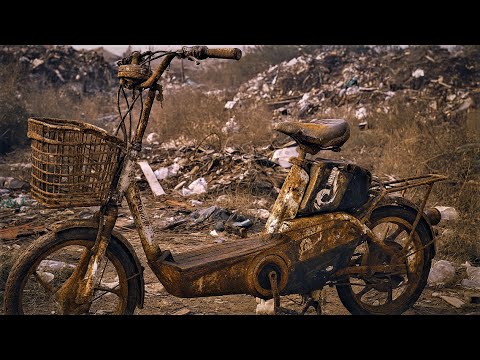 Don’t throw it away // A semi-automatic electric bike restored from scrap.