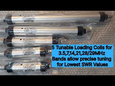 Diamond CP6S HF Vertical Tuned Multiband Antenna Unboxing