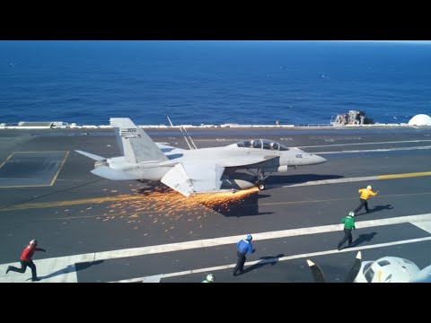 CRAZY Moments: Navy Carrier Landings You Have to See to Believe