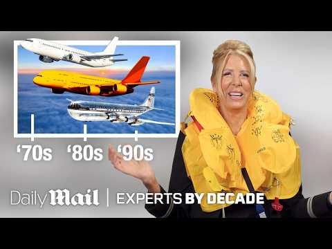 Flight Attendant Life in the 1970s vs '80s vs '90s vs Today, Part 1 | Experts By Decade | Daily Mail