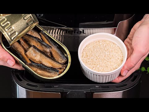 Sardines and rice taste better than meat. Divine recipe in a few minutes