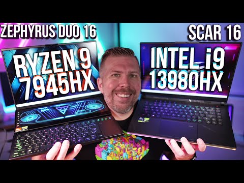 Ryzen 9 7945HX (Duo 16) vs Intel i9-13980HX (Scar 16) Benchmarks! How to Undervolt Ryzen 9 7945HX!
