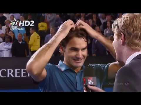 Federer & Courier funny interview moments compilation 2007-2017
