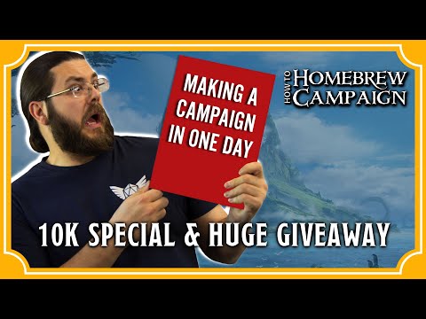 Making a Homebrew RPG Campaign in 1 DAY