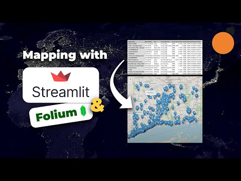 Folium + Streamlit - Creating Maps in Streamlit Applications using Folium / Caching in Streamlit
