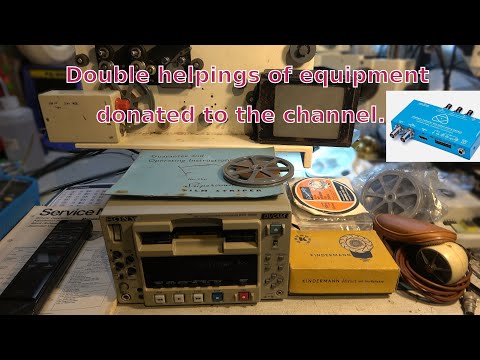 Large haul of goodies given to the channel, audio and video kit.