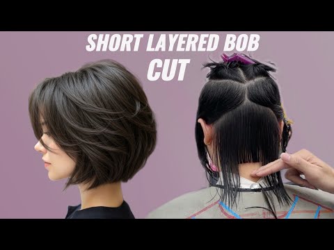 Wolf Hair to Short Layers Bob | Professional Short Layered Bob Haircut Tutorial (Step-by-Step)