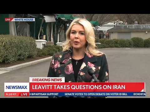 Karoline Leavitt VISIBLY SHAKEN