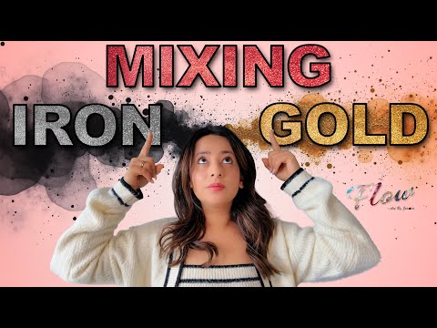 Mixing Iron Filings and Gold Pigment in Resin | Magnetic Art Experiment