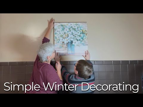 Simple Winter Kitchen Decorating | Calm, Low-Demand Homemaking