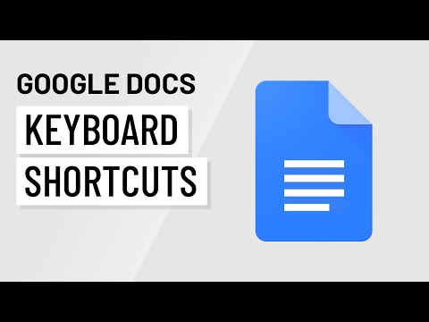 Google Docs: Finding Keyboard Shortcuts