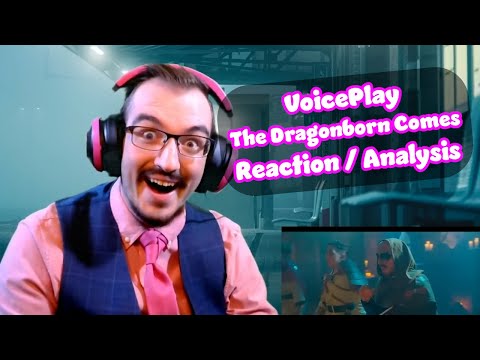 SKYRIM SUPERFAN reacts to The Dragonborn Comes - VoicePlay ft Omar Cardona