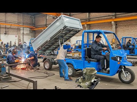 Amazing Process of Making Tuktuk Loader || Production of a Loader Rickshaw Factory