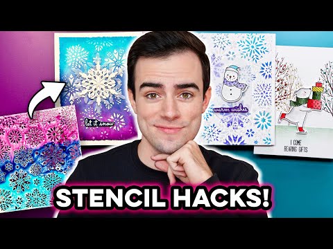 GENIUS Stencil Hacks That Will LEVEL UP Your Cardmaking!