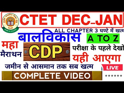 बालविकास का बाप 4 घण्टे 😱 COMPLETE महामैराथन | ctet cdp full video | @gurujiworldexamstudy  #ctet