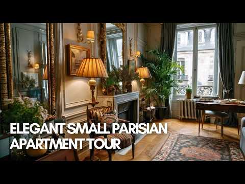 Elegant Small Parisian Apartment Tour | Studio Decorating Ideas That Make Tiny Look Luxe