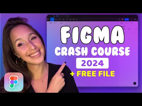 Figma beginner crash course 2024 | UI/UX Course | Design with me in Figma & Prototype