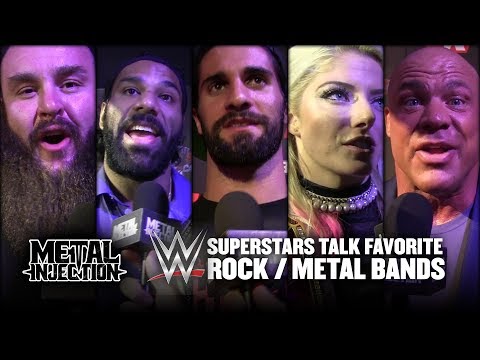 WWE Superstars Reveal Favorite Rock / Metal Bands 2017 | Metal Injection