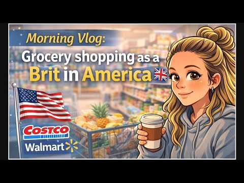 Is grocery shopping in America really more expensive? Come to Walmart & Costco with me 🇬🇧🇺🇸